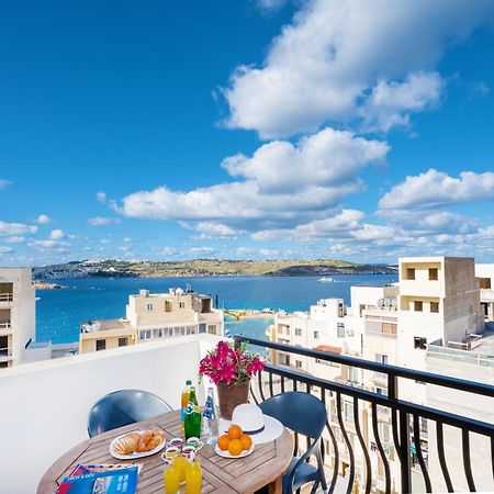 Seashells 2 Bedroom Apartment With Sunny Terrace With Stunning Sea Views - By Getawaysmalta 圣保罗湾城 外观 照片