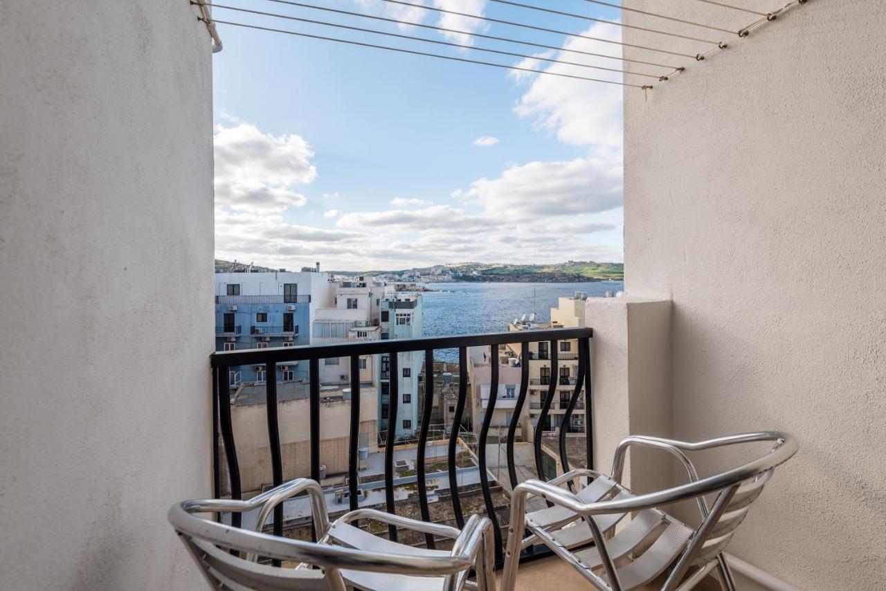 Seashells 2 Bedroom Apartment With Sunny Terrace With Stunning Sea Views - By Getawaysmalta 圣保罗湾城 外观 照片